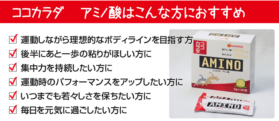 ココカラダ アミノ酸とは④